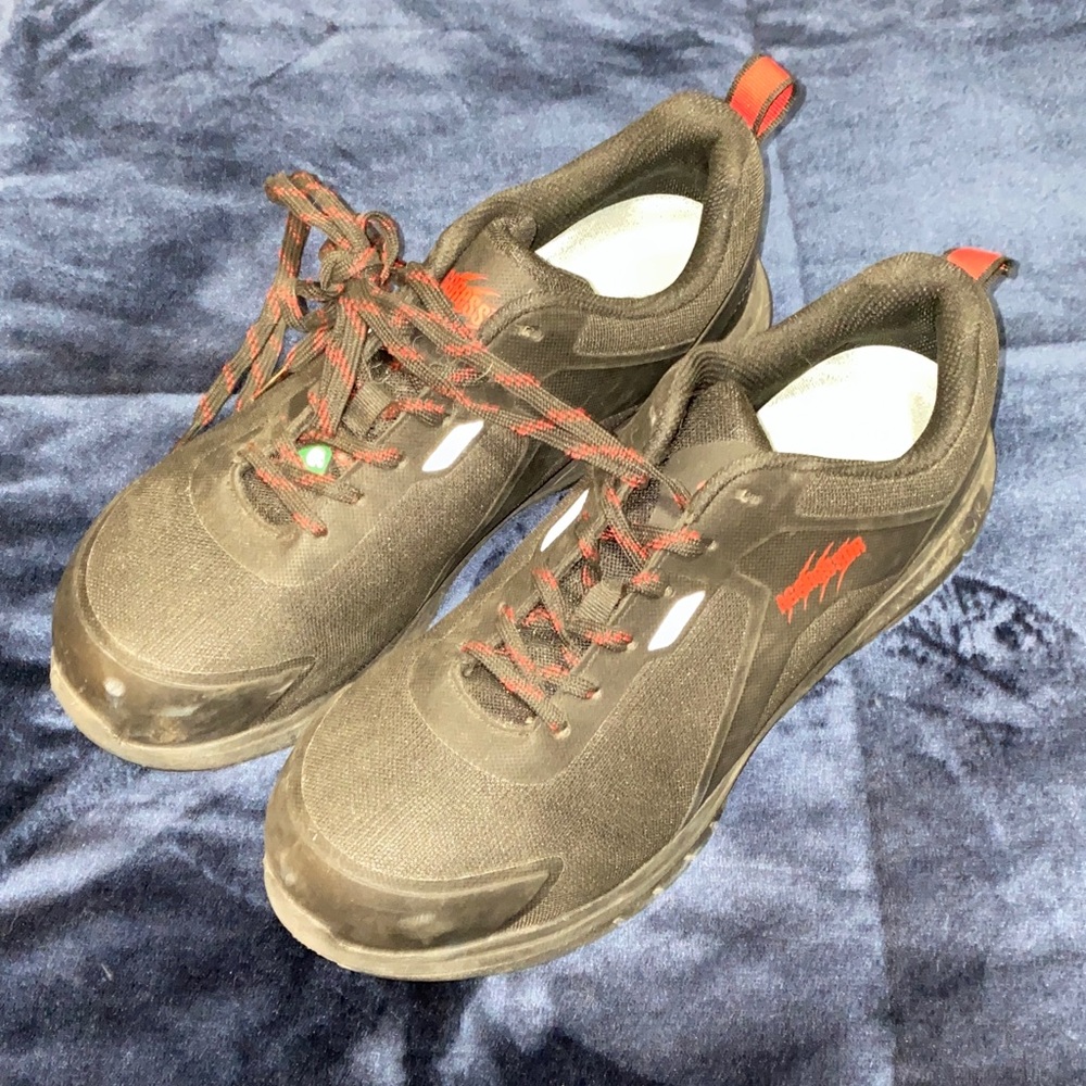 Men's Black steel toe work shoes